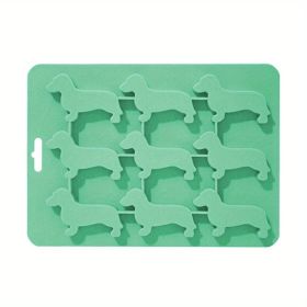Ice Cube Silicone Tray Molds Trays Dog Mold Chocolate Dachshund Shaped Baking Candy Lid Jelly Mini Maker Fondant Puppy Release
