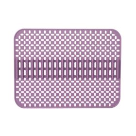 1pc Kitchen Silicone Drain Mat; Kitchen Sink Protection Anti-Scratch Mat; Non-Slip Card Bowl Card Position Mat; 16.93*12.6inch