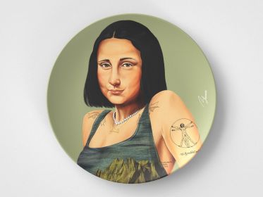 Mona // 10" Round Plate // Artist Gift Idea