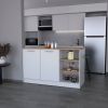 Kitchen Island Leoti, Kitchen, White
