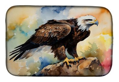 Eagle Dish Drying Mat Absorbent Dish Drying Mat Pad for Kitchen Counter Dish Drainer Mat for Countertop, 14 x 21", Multicolor
