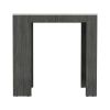 Kitchen Island Doyle, Kitchen, Smoky Oak / Ibiza Marble Color Finish