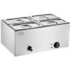 VEVOR Commercial Electric Food Warmer 4-Pan Countertop Buffet 15.9QT Bain Marie