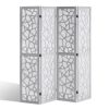 VEVOR Wood Room Divider, 4 Panel Wood Folding Privacy Screen, 66.9 Inches Tall Indoor Carved Wooden Partition, Portable Decoration Screen