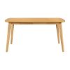 Natural Oak Finish Dining Table 1pc Casual Look Wooden Dining Kitchen Furniture