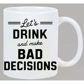 1pc, Ceramic Coffee Mug with Letter Print, Reusable Multifunctional Cup for Coffee, Tea, Cocoa, Milk And More,