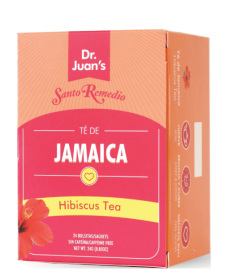 Santo Remedio Te De Jamaica Hibiscus, Antioxidant Tea Bags, 24 Count, 0.85 oz.