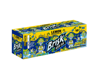 Brisk Iced Tea, Lemon, 12 oz Cans, 12 Count