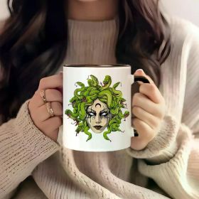 Ceramic Mug with Snake Design | Reusable & Microwave-Safe | Multi-Purpose Coffee & Tea Cup for Home and Office