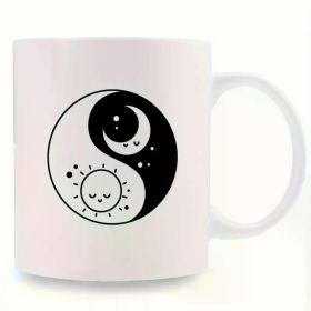 Sun and Moon Ceramic Mug - 11oz Insulated Coffee & Tea Cup, Perfect for Mother's Day, Birthday Gifts, and Home