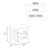Cortes Kitchen Island 2-Tier Shelf 40" Width and large Work Top