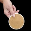 Orchids in Watercolor Large Sandstone Coasters Pack of 4 Absorbent Round Coasters Decor Gifts for Men or Women, 4 in, Multicolor