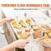 VEVOR Pastry Display Case, 3-Tier Commercial Countertop Bakery Display Case, Acrylic Display Box with Rear Door Access & Removable Shelves