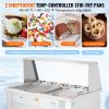 VEVOR Fried Ice Cream Roll Machine, 2Pcs 13.8" x 13.8" Square Stir-Fried Ice Cream Pans