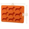 Ice Cube Silicone Tray Molds Trays Dog Mold Chocolate Dachshund Shaped Baking Candy Lid Jelly Mini Maker Fondant Puppy Release