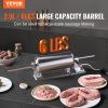 VEVOR Manual Sausage Stuffer, 2.5 L / 6 LBS Horizontal Sausage Machine with U-type Clamp, Made of Food-Grade Stainless Steel