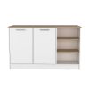 Kitchen Island Leoti, Kitchen, White