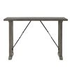 Light Gray Finish Counter Height Table Industrial Design Kitchen Dining Furniture 1pc