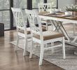 Modern Style White and Oak Finish Side Chairs 2pc Set Fabric Upholstered Seat Charming Traditional Dining Kitchen Furniture
