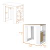 FM FURNITURE Arial Kitchen island in melamine with a door and open storage