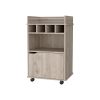 Macadamia 1-Door Bar Cart