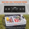 VEVOR Car Refrigerator, 12 Volt Car Refrigerator Fridge, 40QT/38L Dual Zone Portable Freezer, -4°F-50°F Adjustable Range