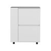 Glasgow Bar Cart Two Pull-Down Door Cabinets and Two Open Shelves