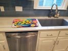 Colorful Lemons Dish Drying Mat Absorbent Dish Drying Mat Pad for Kitchen Counter Dish Drainer Mat for Countertop, 14 x 21", Multicolor