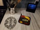 Bumblebee Fish Pair of Pot Holders Kitchen Heat Resistant Pot Holders Sets Oven Hot Pads for Cooking Baking BBQ, 7 1/2 x 7 1/2