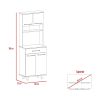 Bay Area Pantry, Two Door Cabinets, One Drawer, Four Adjustable Metal Legs