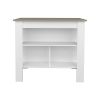 Kitchen Island Ada, Kitchen, Taupe / White