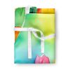 Tulips in Watercolor Apron Cooking Kitchen Server Baking Crafts Gardening for Adult Women Men, Unisex, Large, Multicolor