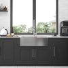 Double Bowl(50/50) Farmhouse Sink Workstation - 33 Inch Kitchen Sink Stainless Steel 16 gauge Apron Front Kitchen Sink