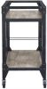 Jorgensen Rustic Oak & Charcoal Finish Serving Cart