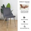 Modern Grey Velvet Dining Chairs